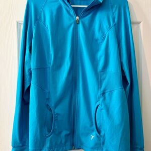 Old Navy Women's Teal Full-Zip Jacket